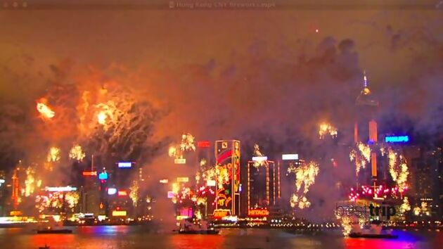 Hong Kong's Chinese New Year Fireworks